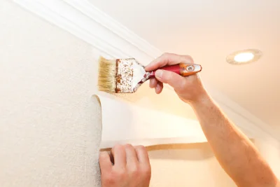 Pose de papier peint à Saint-Soupplets — revêtements muraux et toiles de verre